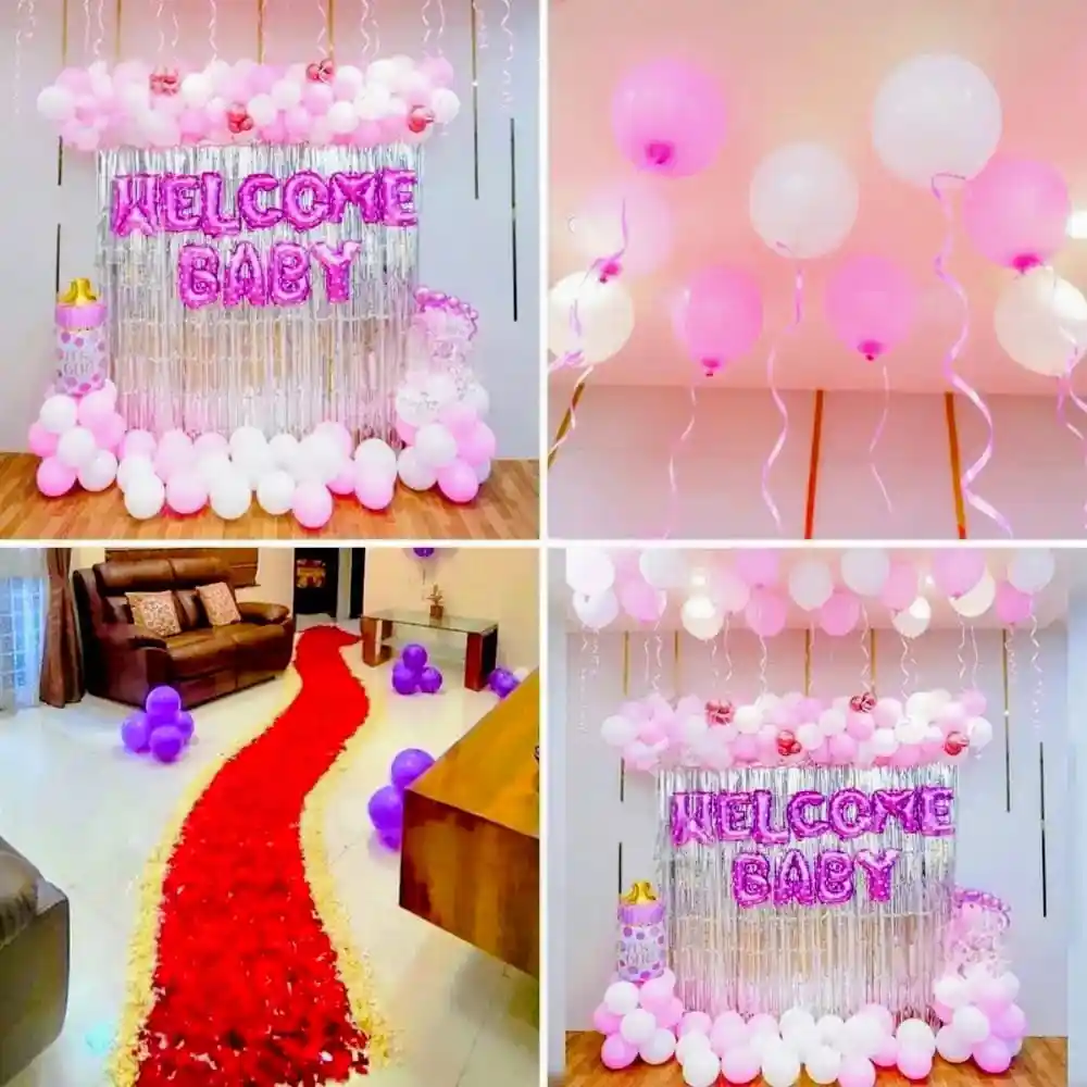 balloon decoration Welcome Baby Princess Decoration